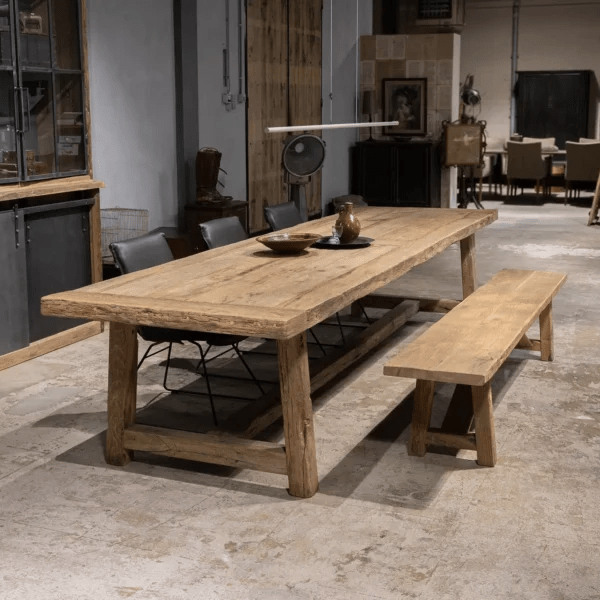 Table de ferme Founder – Chêne Massif Ancien